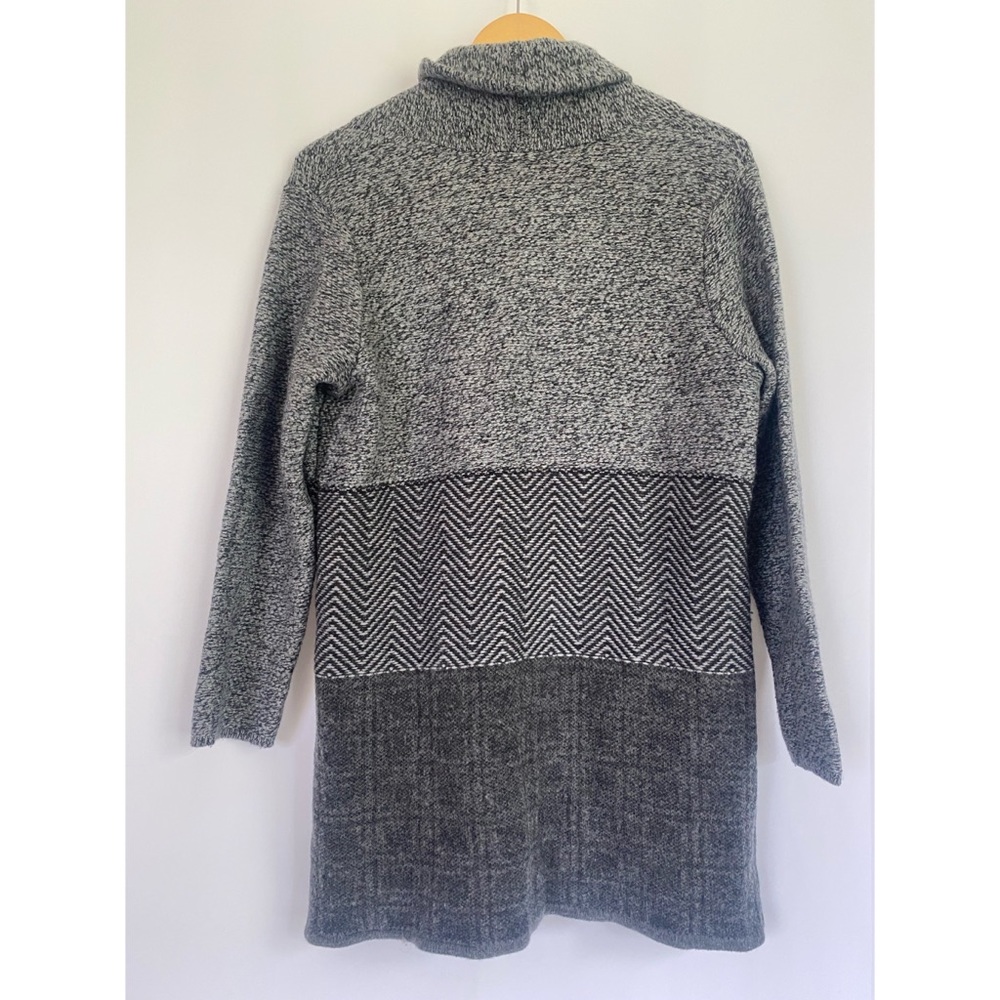 J.Jill Solid Herringbone Button Front Pockets Woo… - image 4